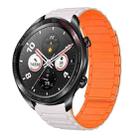 For Honor Watch Dream 22mm I-shaped Magnetic Silicone Watch Band(Starlight+Orange) - 1