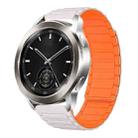 For Xiaomi Watch S3 22mm I-shaped Magnetic Silicone Watch Band(Starlight+Orange) - 1