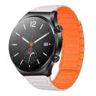 For Xiaomi Watch S1 22mm I-shaped Magnetic Silicone Watch Band(Starlight+Orange) - 1