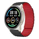 For Xiaomi Watch Sport 22mm I-shaped Magnetic Silicone Watch Band(Black+Red) - 1