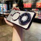 For Huawei Mate 60 Pro Electroplating Transparent MagSafe TPU Phone Case(Purple) - 1