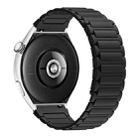For Ticwatch Pro 2021 22mm I-shaped Magnetic Silicone Watch Band(Black) - 2