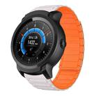 For Ticwatch E2 22mm I-shaped Magnetic Silicone Watch Band(Starlight+Orange) - 1