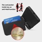 For iPhone 11 Down Jacket Card Bag Holder MagSafe Phone Case(Black) - 3