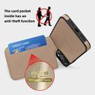 For iPhone 11 Pro Max Down Jacket Card Bag Holder MagSafe Phone Case(Rose Gold) - 3