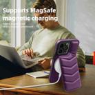 For iPhone 12 Pro Down Jacket Card Bag Holder MagSafe Phone Case(Purple) - 2