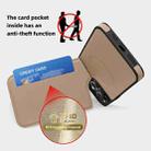 For iPhone 12 Pro Down Jacket Card Bag Holder MagSafe Phone Case(Rose Gold) - 3