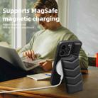 For iPhone 12 Pro Max Down Jacket Card Bag Holder MagSafe Phone Case(Black) - 2