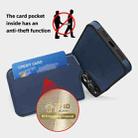 For iPhone 14 Pro Max Down Jacket Card Bag Holder MagSafe Phone Case(Royal Blue) - 3