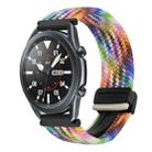 For Samsung Galaxy Watch 3 45mm 22mm Magnetic Buckle Braided Watch Band(Colorful) - 1