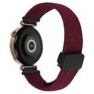 For Samsung Galaxy Watch 3 45mm 22mm Magnetic Buckle Braided Watch Band(Wine Red) - 2