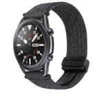 For Samsung Galaxy Watch 3 45mm 22mm Magnetic Buckle Braided Watch Band(Olive Green) - 1