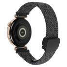 For Samsung Galaxy Watch 3 45mm 22mm Magnetic Buckle Braided Watch Band(Metallic Black) - 2