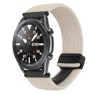 For Samsung Galaxy Watch 3 45mm 22mm Magnetic Buckle Braided Watch Band(Starlight Black) - 1