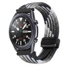 For Samsung Galaxy Watch 3 45mm 22mm Magnetic Buckle Braided Watch Band(Z Dark Chocolate) - 1