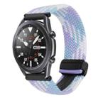 For Samsung Galaxy Watch 3 45mm 22mm Magnetic Buckle Braided Watch Band(Violet) - 1