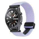 For Samsung Galaxy Watch 3 45mm 22mm Magnetic Buckle Braided Watch Band(Purple) - 1