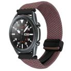 For Samsung Galaxy Watch 3 45mm 22mm Magnetic Buckle Braided Watch Band(Smoky Purple) - 1