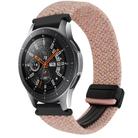 For Samsung Galaxy Watch 46mm 22mm Magnetic Buckle Braided Watch Band(Pink) - 1