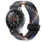 For Samsung Galaxy Watch 46mm 22mm Magnetic Buckle Braided Watch Band(Denim Colorful) - 1