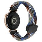 For Samsung Galaxy Watch 46mm 22mm Magnetic Buckle Braided Watch Band(Denim Colorful) - 2