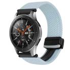 For Samsung Galaxy Watch 46mm 22mm Magnetic Buckle Braided Watch Band(Blue) - 1