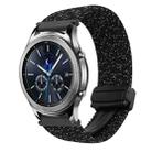 For Samsung Galaxy Gear S3 Classic 22mm Magnetic Buckle Braided Watch Band(Stars Black) - 1