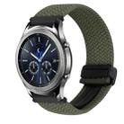 For Samsung Galaxy Gear S3 Classic 22mm Magnetic Buckle Braided Watch Band(Metallic Gray) - 1