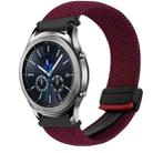 For Samsung Galaxy Gear S3 Classic 22mm Magnetic Buckle Braided Watch Band(Metallic Black) - 1