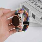 For Samsung Galaxy Gear S3 Frontier 22mm Magnetic Buckle Braided Watch Band(Colorful) - 3