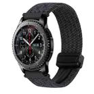 For Samsung Galaxy Gear S3 Frontier 22mm Magnetic Buckle Braided Watch Band(Black) - 1