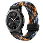 For Samsung Galaxy Gear S3 Frontier 22mm Magnetic Buckle Braided Watch Band(Camouflage Colorful) - 1