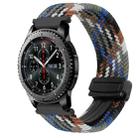 For Samsung Galaxy Gear S3 Frontier 22mm Magnetic Buckle Braided Watch Band(Denim Colorful) - 1