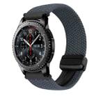 For Samsung Galaxy Gear S3 Frontier 22mm Magnetic Buckle Braided Watch Band(Space Gray) - 1