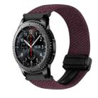 For Samsung Galaxy Gear S3 Frontier 22mm Magnetic Buckle Braided Watch Band(Drop Cherry) - 1
