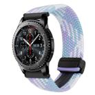 For Samsung Galaxy Gear S3 Frontier 22mm Magnetic Buckle Braided Watch Band(Violet) - 1