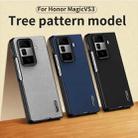 For Honor Magic Vs3 Tree Bark Leather Shockproof Phone Case(Black) - 2