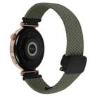 For Huawei Watch GT4 46mm 22mm Magnetic Buckle Braided Watch Band(Olive Green) - 2