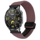 For Huawei Watch GT4 46mm 22mm Magnetic Buckle Braided Watch Band(Smoky Purple) - 1