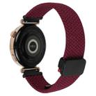 For Huawei Watch 4 22mm Magnetic Buckle Braided Watch Band(Black Sand Red) - 2