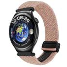 For Huawei Watch 4 22mm Magnetic Buckle Braided Watch Band(Pink) - 1