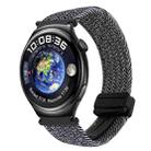 For Huawei Watch 4 22mm Magnetic Buckle Braided Watch Band(Graphite Black) - 1