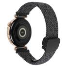 For Huawei Watch 4 22mm Magnetic Buckle Braided Watch Band(Metallic Black) - 2