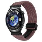 For Huawei Watch 4 22mm Magnetic Buckle Braided Watch Band(Smoky Purple) - 1