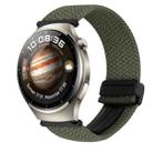 For Huawei Watch 4 Pro 22mm Magnetic Buckle Braided Watch Band(Metallic Gray) - 1