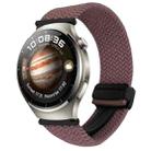 For Huawei Watch 4 Pro 22mm Magnetic Buckle Braided Watch Band(Smoky Purple) - 1