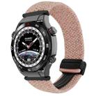 For Huawei Watch Ultimate 22mm Magnetic Buckle Braided Watch Band(Pink) - 1