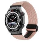 For Huawei Watch Ultimate 22mm Magnetic Buckle Braided Watch Band(Starlight Pink) - 1