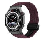 For Huawei Watch Ultimate 22mm Magnetic Buckle Braided Watch Band(Drop Cherry) - 1