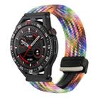 For Huawei Watch GT3 SE 22mm Magnetic Buckle Braided Watch Band(Colorful) - 1